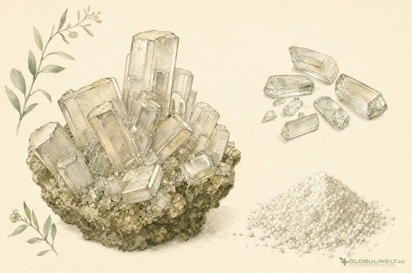 Botanische Illustration von Glonoinum (Nitroglycerin) – Ausgangssubstanz der homöopathischen Globuli